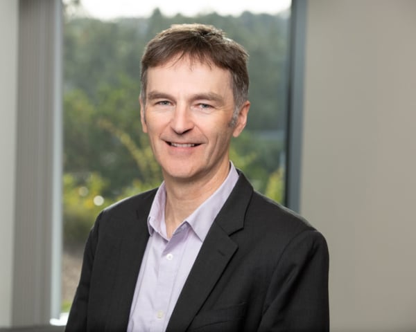 Michael Hodges in the Adjuvant Capital office.